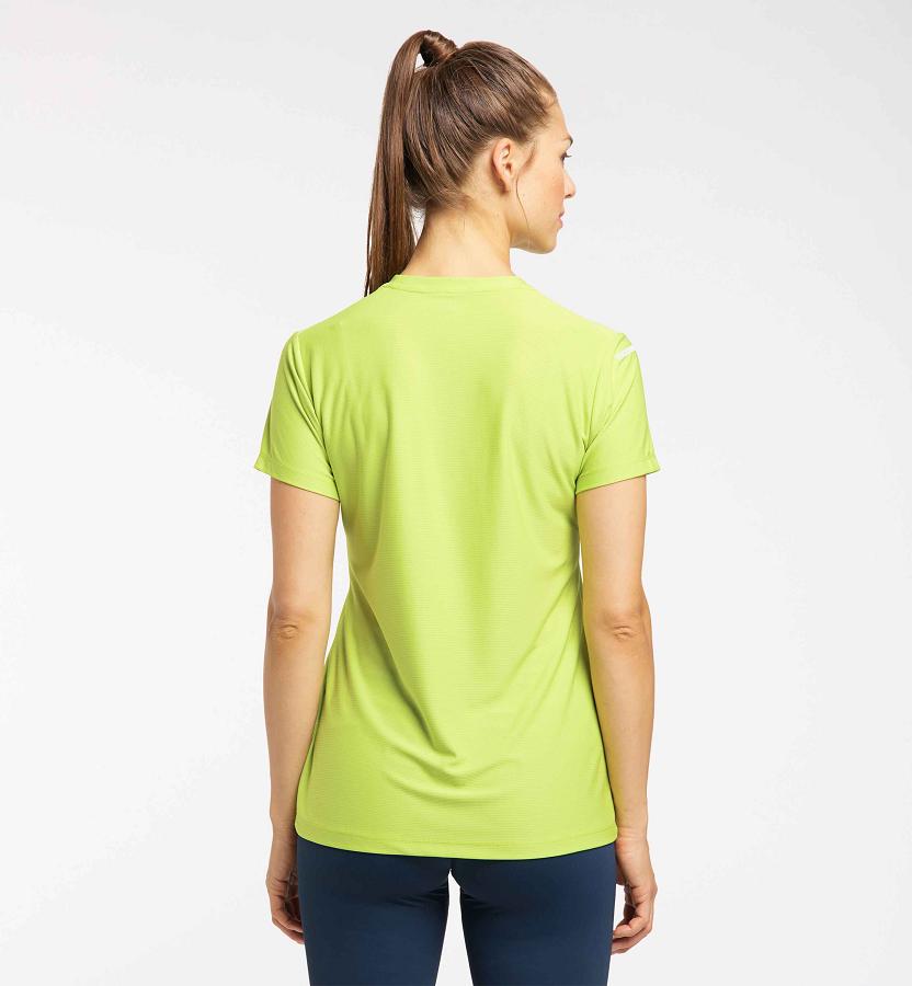 Haglöfs Womens L.I.M Tech T-Shirt Light Green New Zealand 02365IGXO